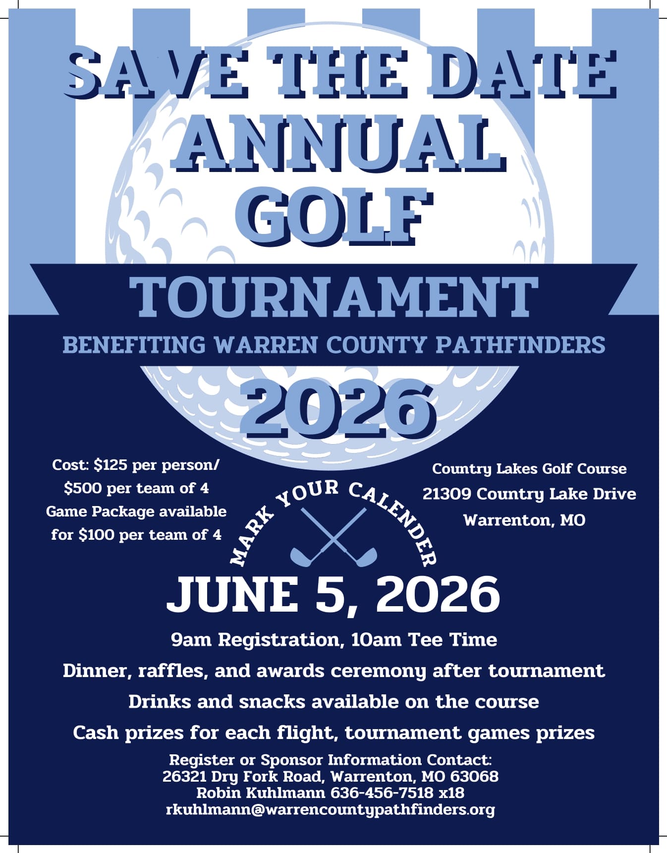 Golf Tournament Flyer 2026